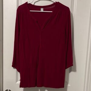 Old Navy Deep Red Blouse